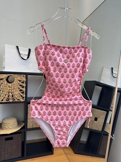 Gucci Floral Print One-Piece Swimsuit