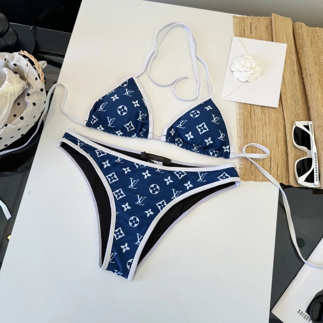Louis Vuitton Swimwear Triangle tie-side bikini set — 9