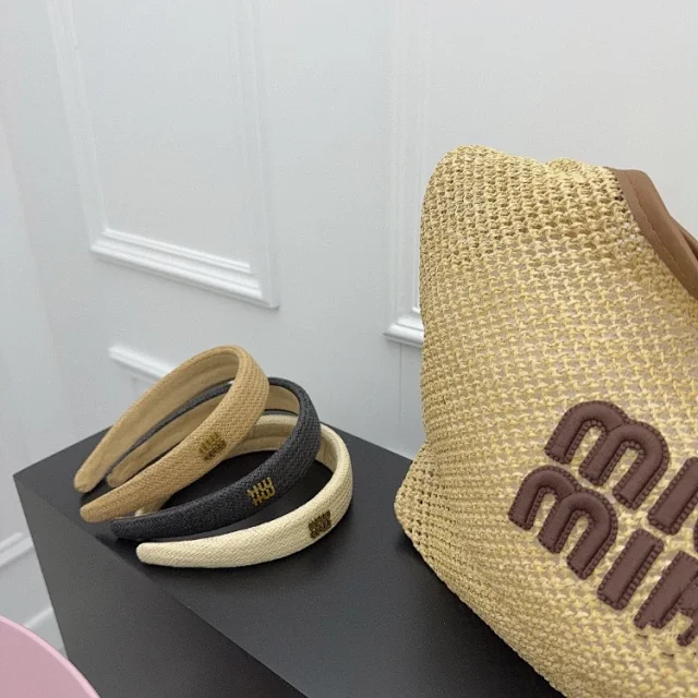 Miu Uncategorized Woven Padded Headband product detail image 1
