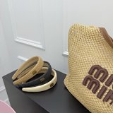 Miu Miu Logo-Embellished Woven Headbands