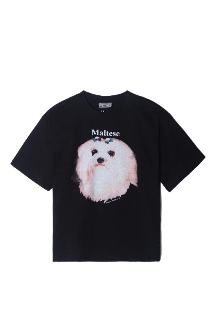 Ash Williams T-Shirts Printed Short-Sleeve Crew-Neck T-Shirt — SKU-03-Puppy Black