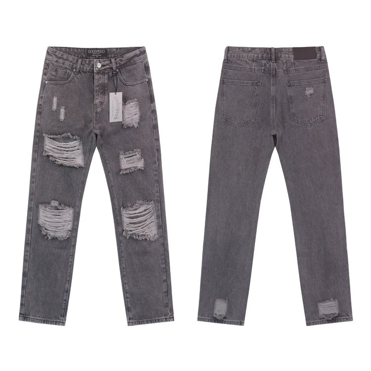 Godspeed Shorts Embroidered logo patchwork distressed denim — SKU-09-OAS8209 Ashtray