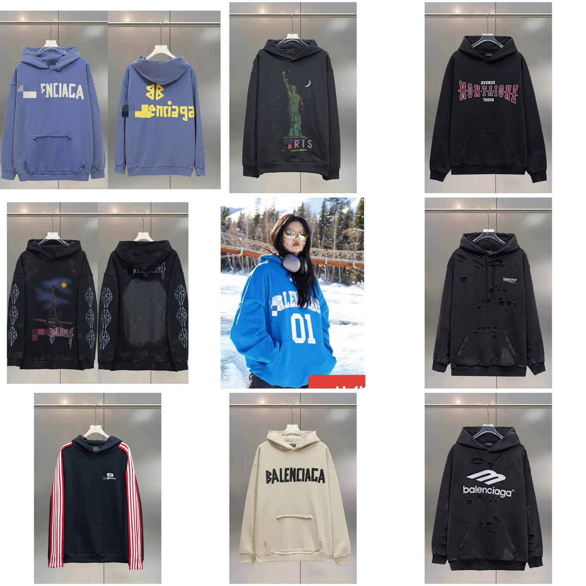 Balenciaga Hoodies [9 styles] | 7754239525