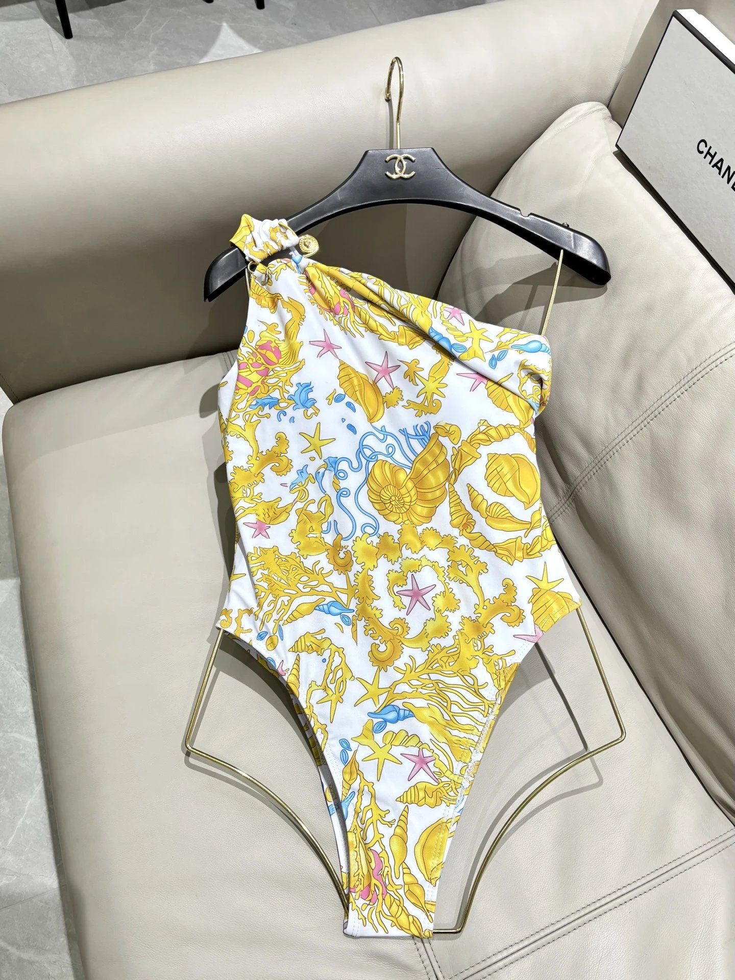 Versace Swimwear Cutout one-piece swimsuit with Medusa hardware — 12