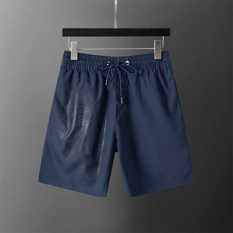 Louis Vuitton Shorts Elastic-waist drawstring monogram-print — SKU-06-28099 Royal Blue