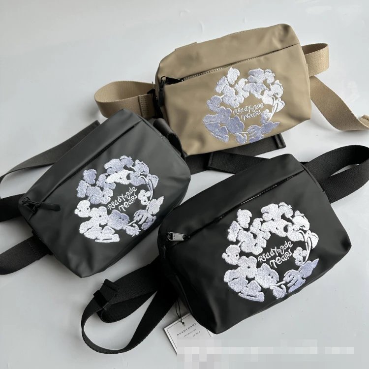 Readymade Floral Embroidery Waist Bag