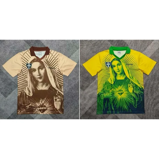 Unbranded Football Jerseys Virgin Mary Graphic Polo Jersey product detail image 1