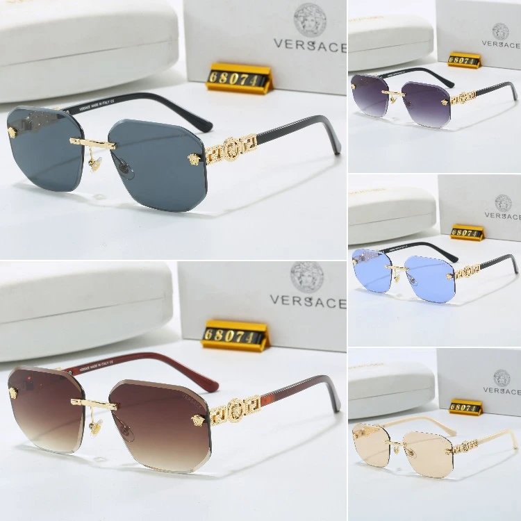 Versace Medusa Head Rimless Sunglasses