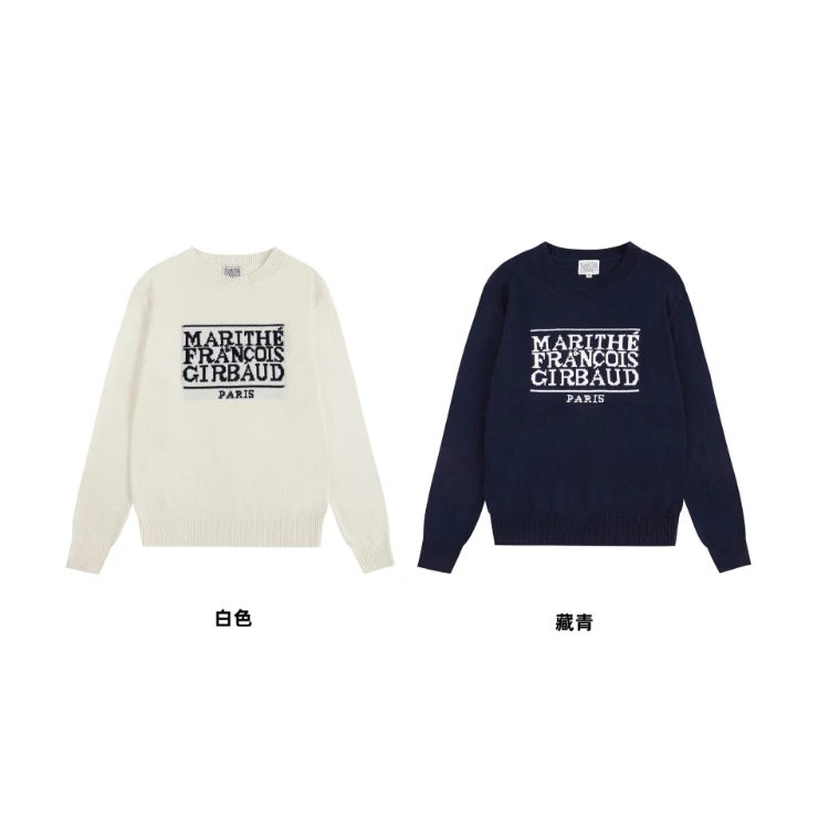 Marithe Francois Girbaud Logo Knit Sweater