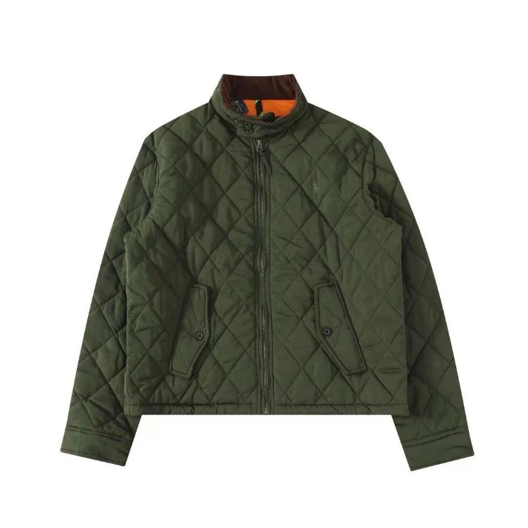 Ralph Lauren Jackets Diamond-Quilted Stand-Collar Jacket — army green