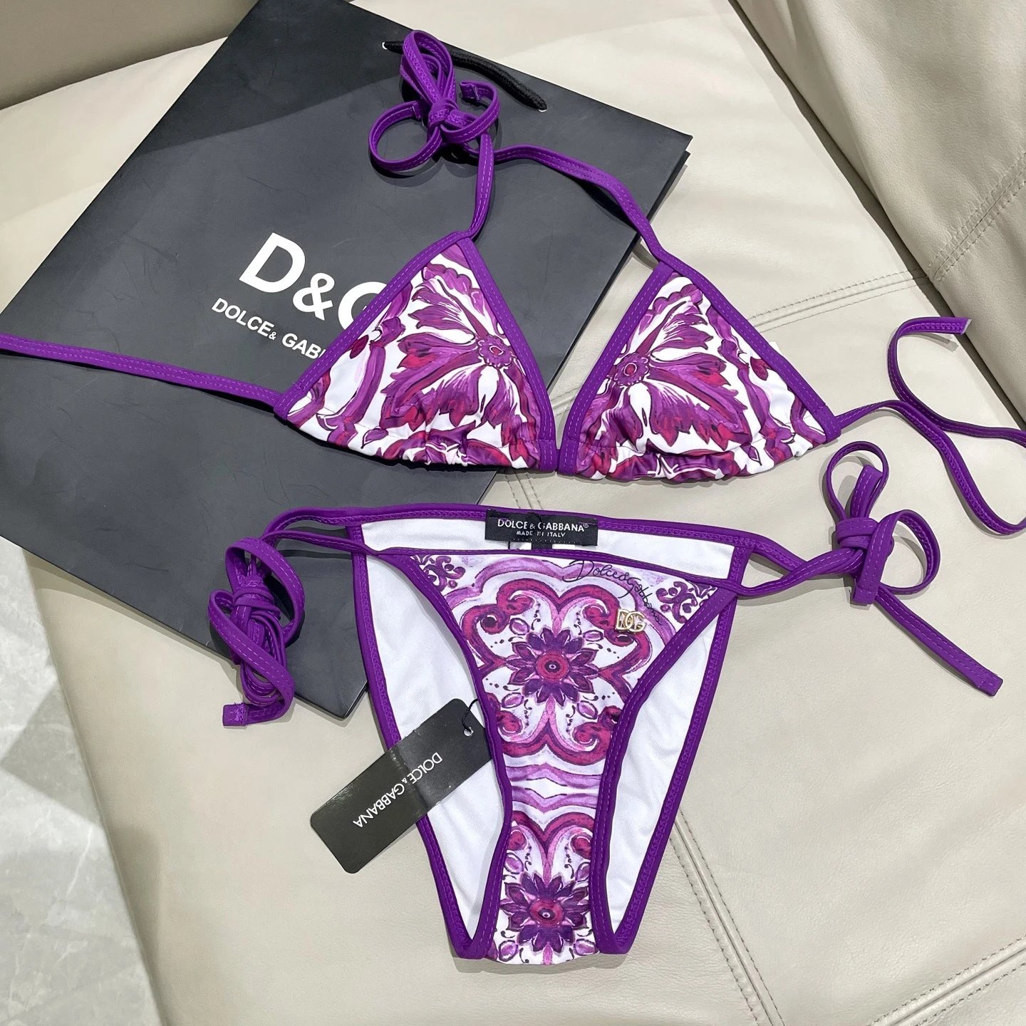 Dolce & Gabbana Swimwear Two-Piece Bikini Swimsuit — 16