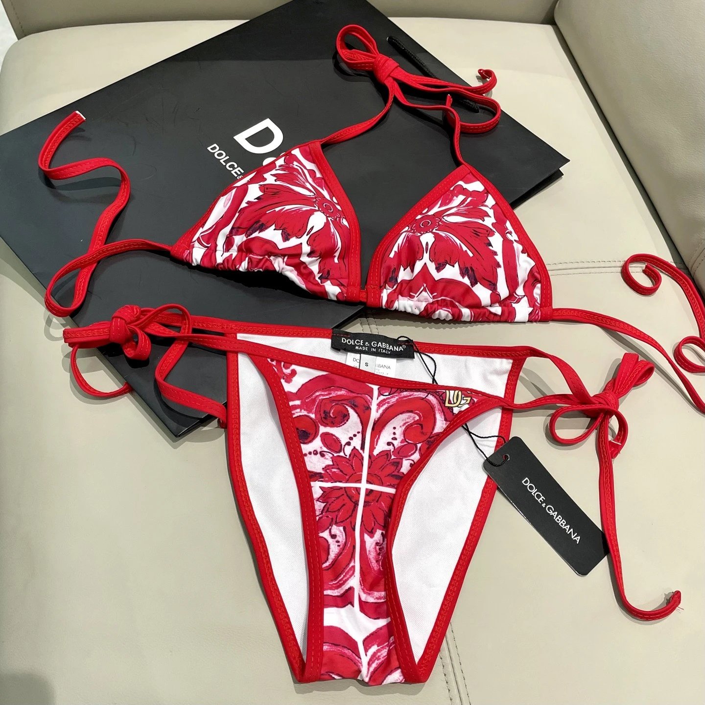 Dolce & Gabbana Swimwear Two-Piece Bikini Swimsuit — 13