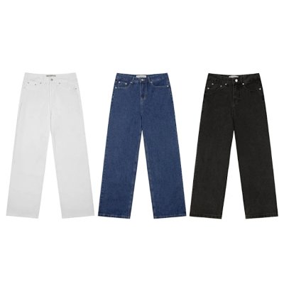Unbranded Wide-Leg Straight Jeans [3 styles]