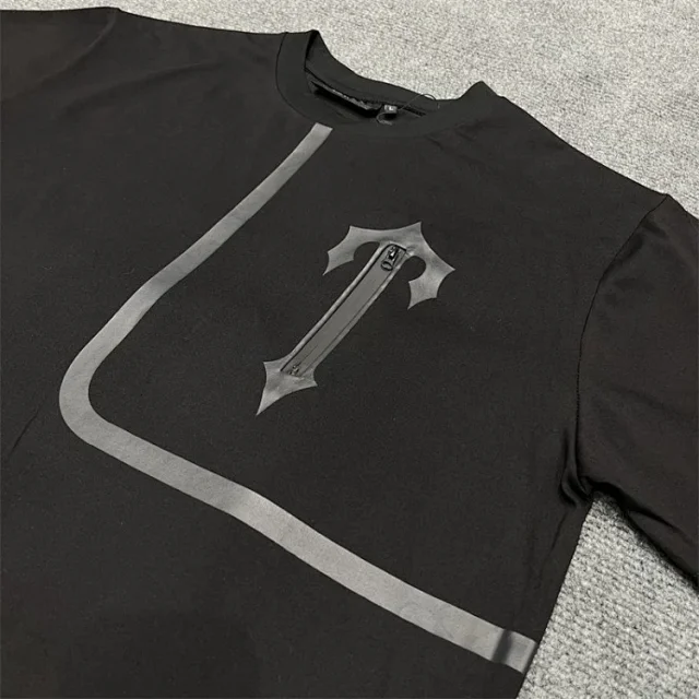 Unbranded T-Shirts Short-Sleeve T-Shirt with Chest Zip Graphic product detail image 4