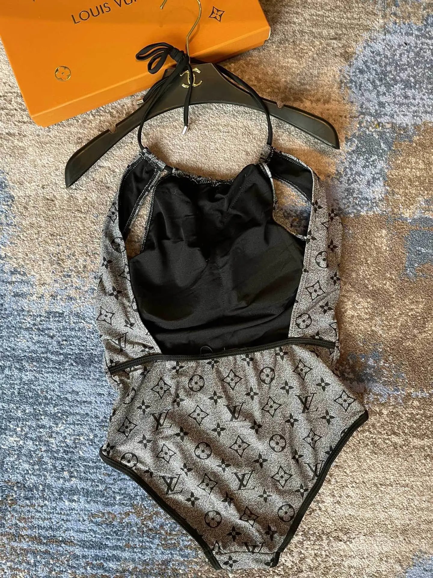 Louis Vuitton Swimwear One-Piece Monogram Swimsuit with Spaghetti Straps image 8