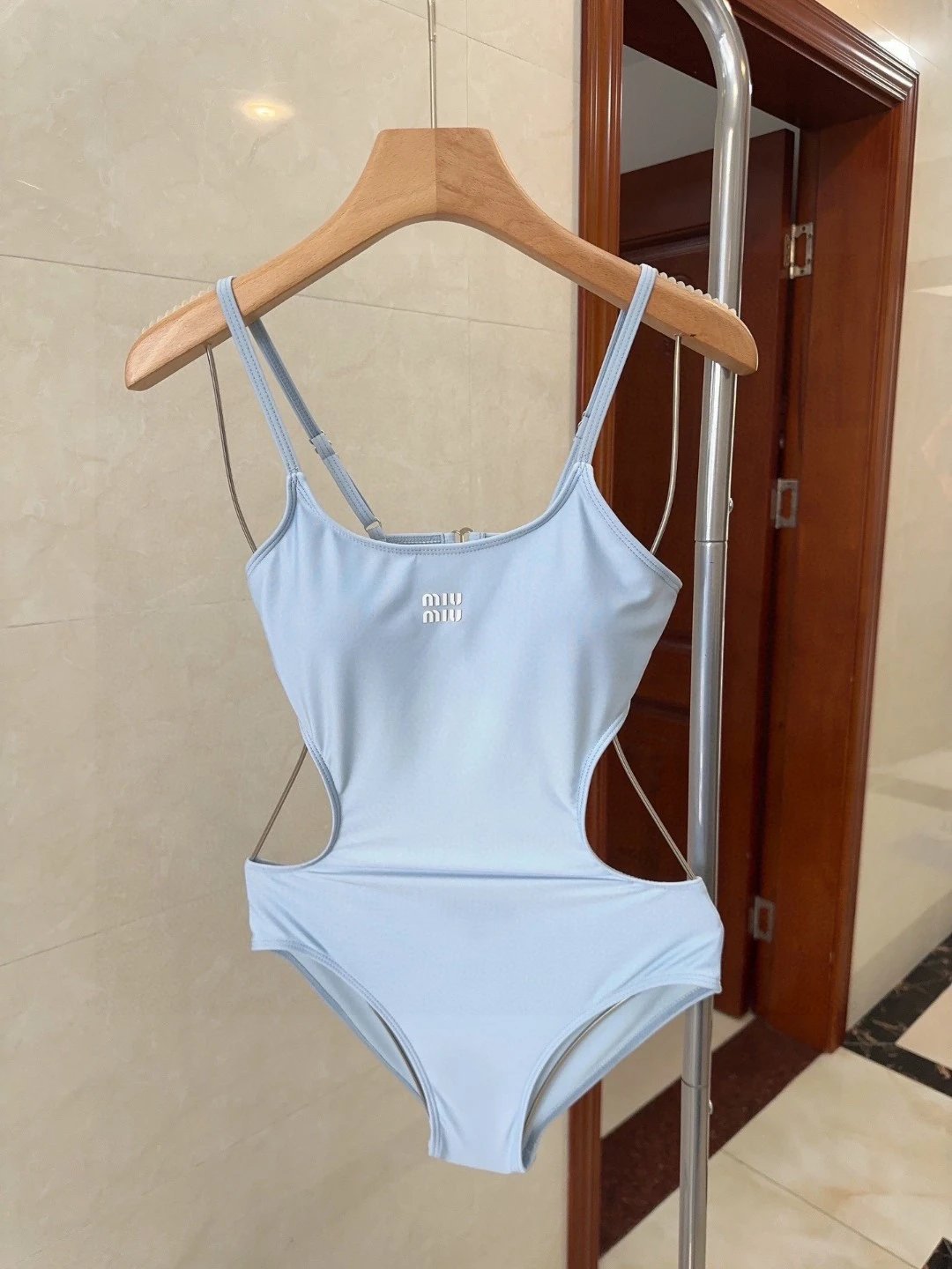 Miu Swimwear Logo One-Piece Swimsuit — 08