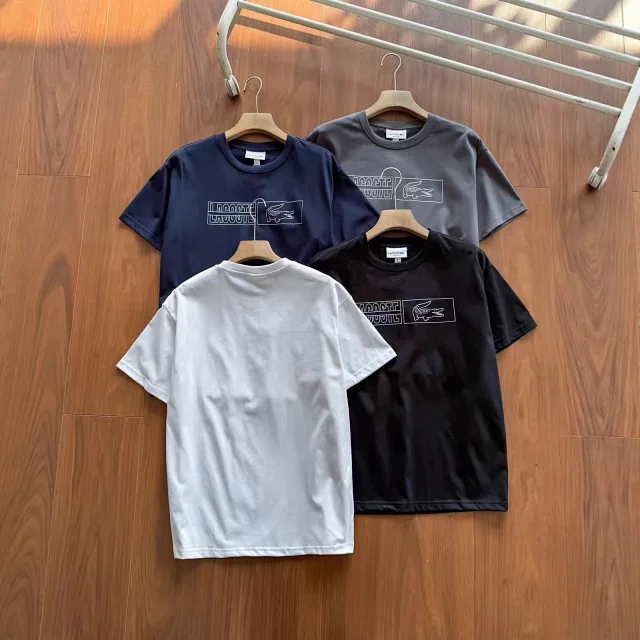 Lacoste T-Shirts Crew-Neck Crocodile Logo Graphic product detail image 1