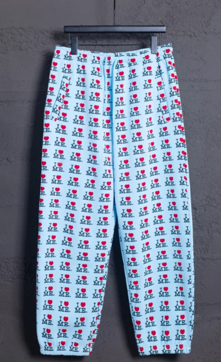 Unbranded Hoodies & Sweatshirts Zip-Up Hooded I Heart Me Print Sweatshirt — SKU-08-MQ911 Light Blue Pants (Fleece)