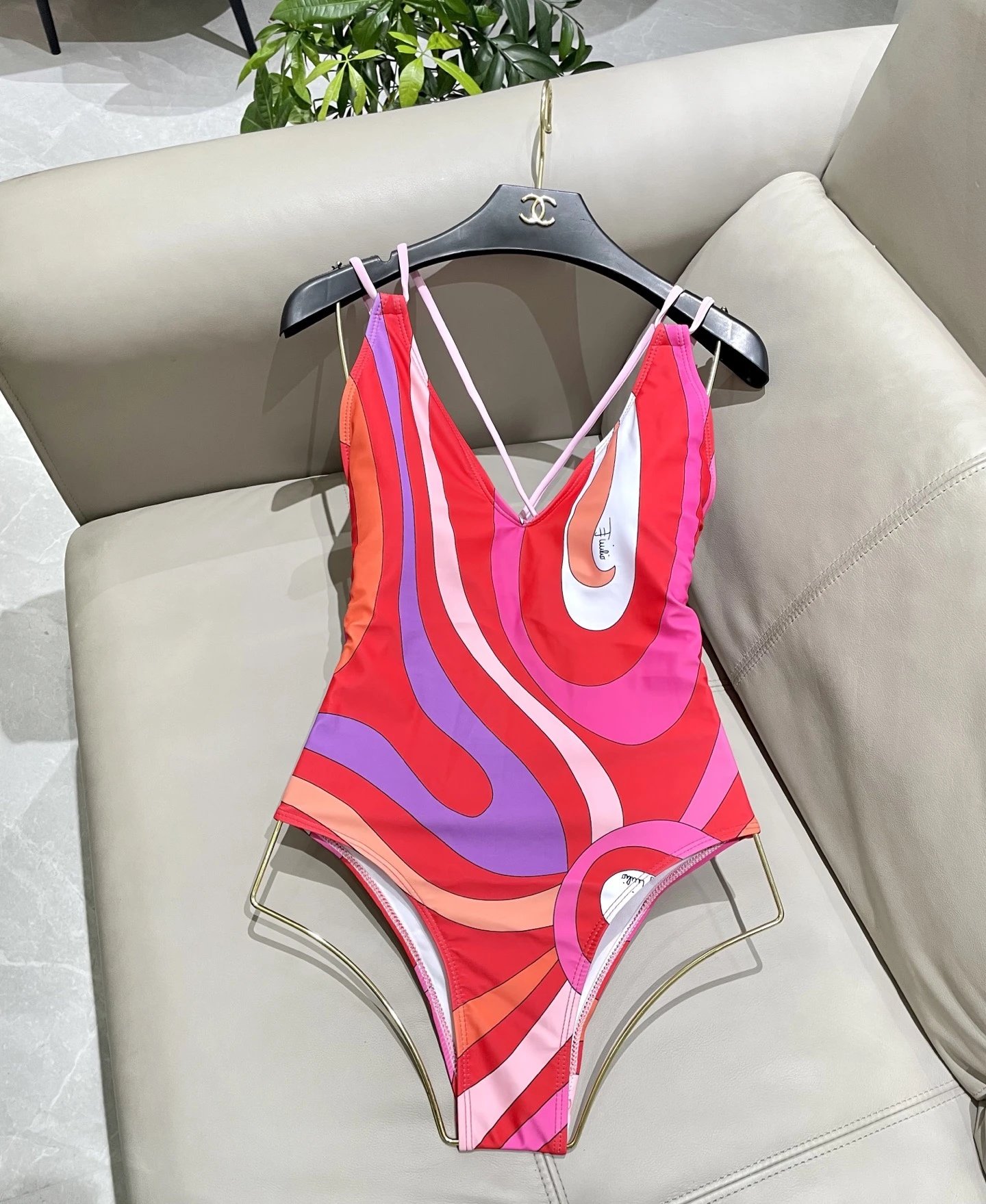 Emilio Pucci Swimwear Printed One-Piece Swimsuit — 03