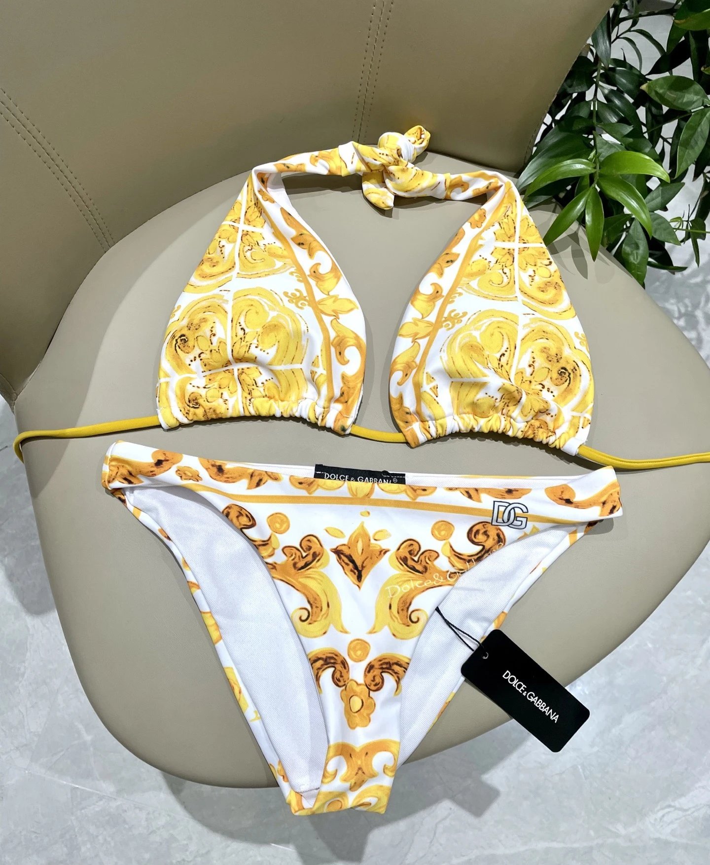 Dolce & Gabbana Swimwear Two-Piece Bikini Swimsuit — 17