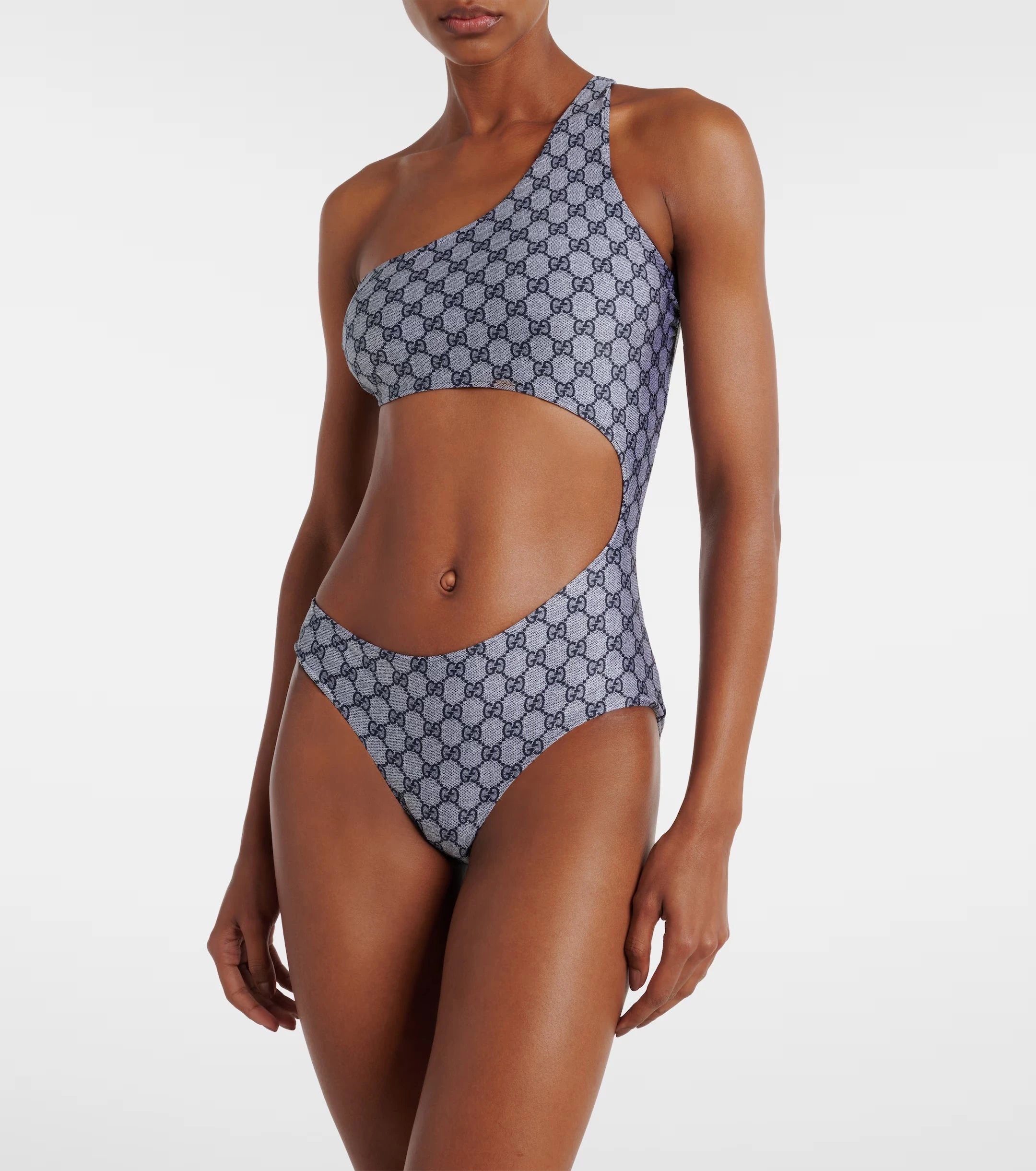Gucci Swimwear One-Shoulder Cutout One-Piece Swimsuit image 2
