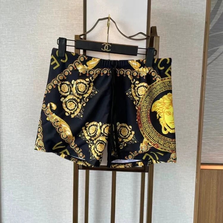 Versace Swimwear Men's Greca and Medusa Print Swim Shorts image 6
