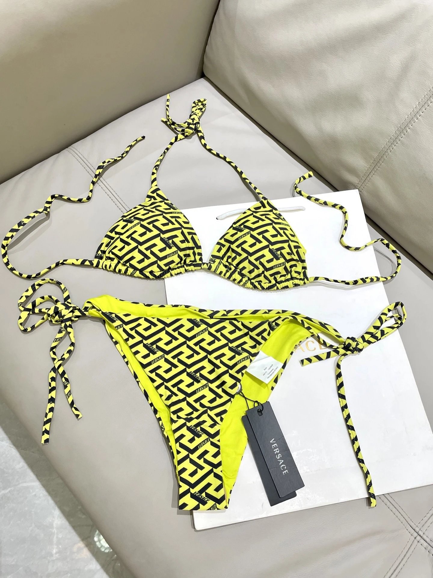 Versace Swimwear Two-Piece Triangle Bikini Set — 16