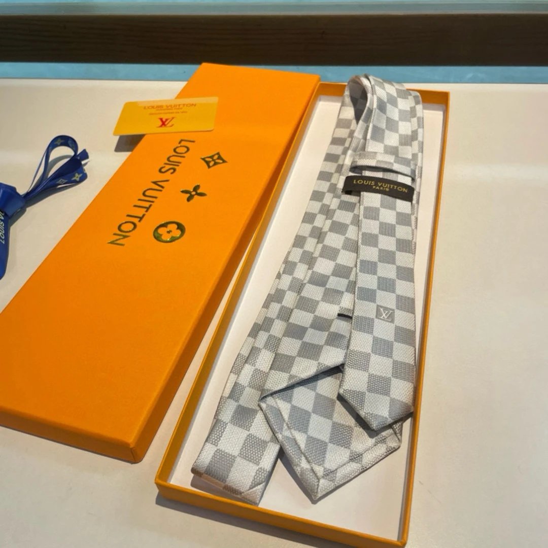 Louis Vuitton Ties Checkered Jacquard Tie image 4