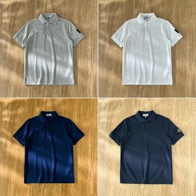 Stone Island Logo Polo Shirts [4 styles]