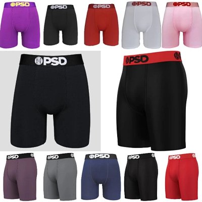 PSD Solid-Color Boxer Briefs [12 styles]