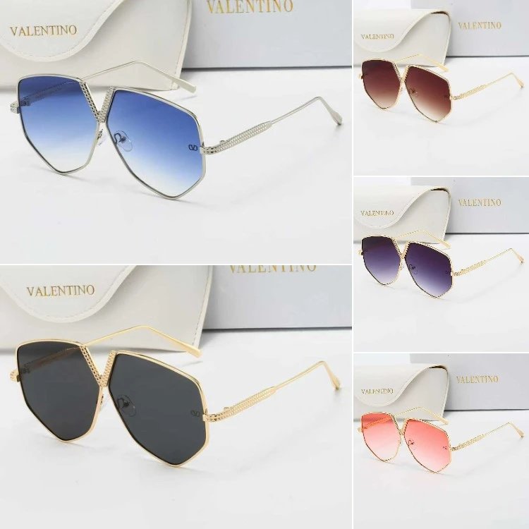 Valentino Aviator-Style Geometric Sunglasses