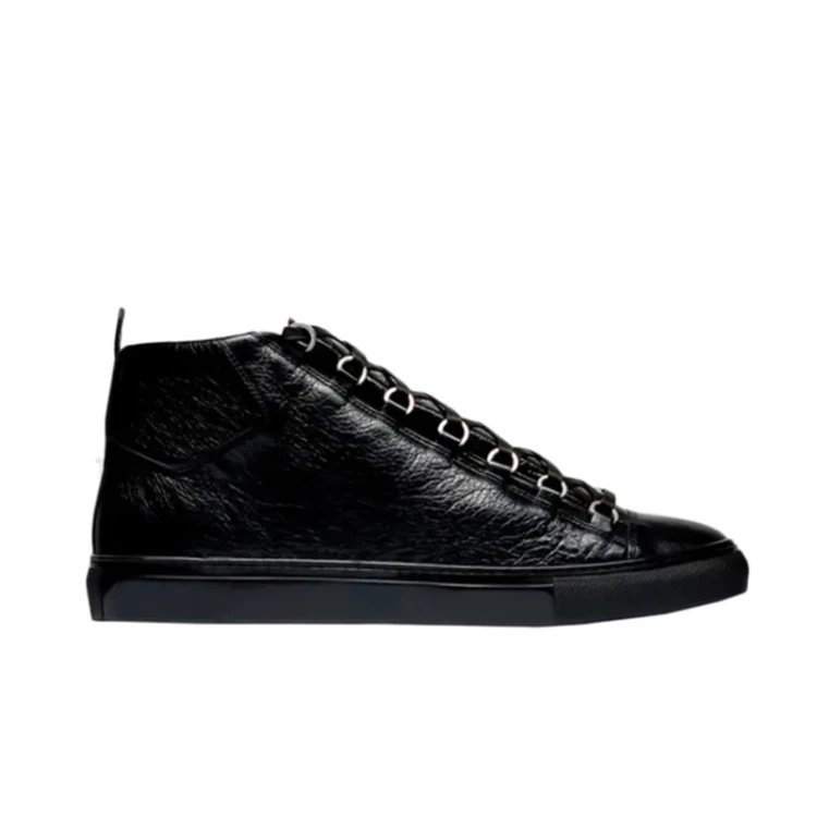 Unbranded Sneakers High-Top Lace-Up Leather — 7