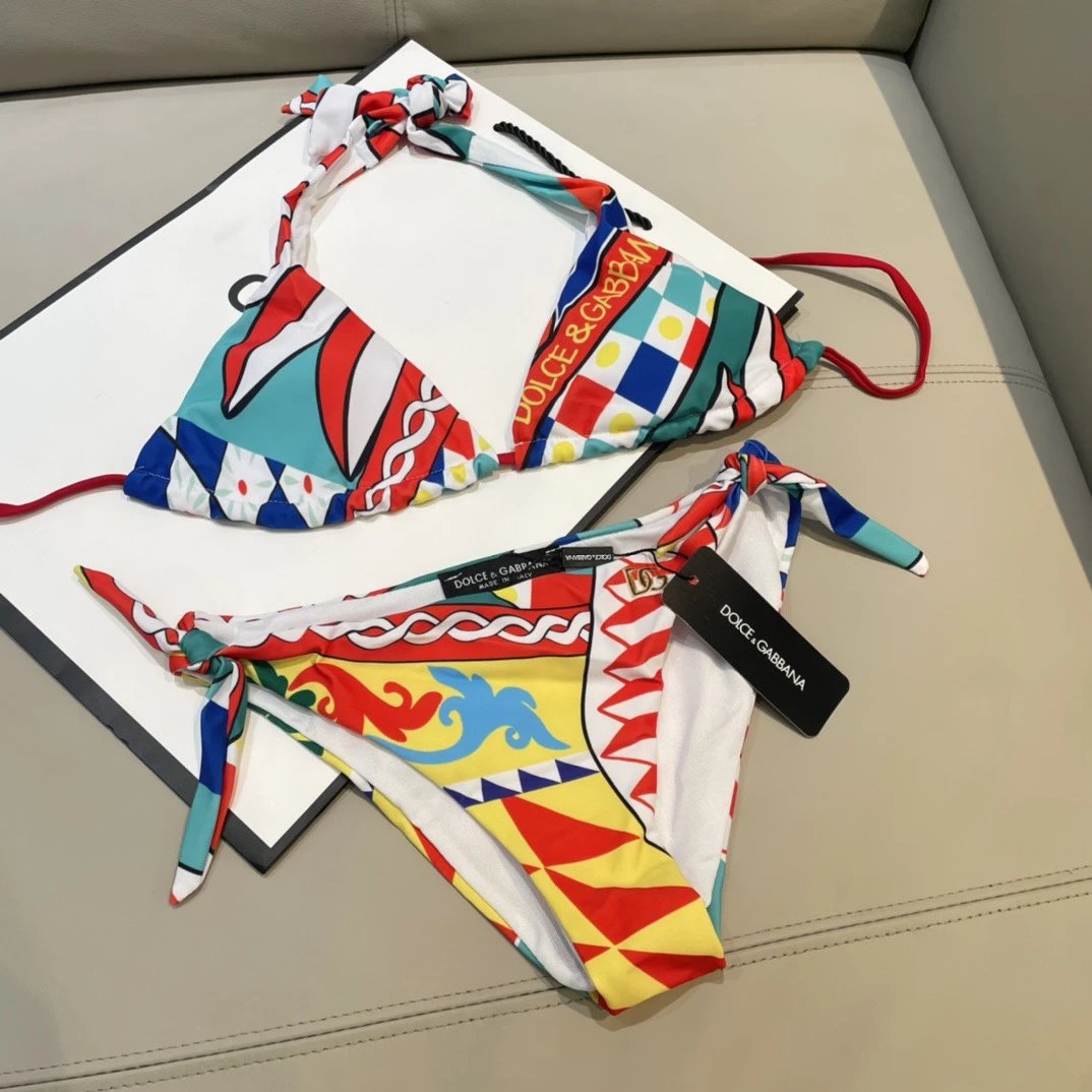 Dolce & Gabbana Swimwear Two-Piece Bikini Swimsuit — 15