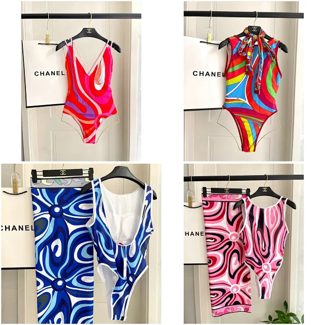 Emilio Pucci Swimwear Printed One-Piece Swimsuit product detail image 1