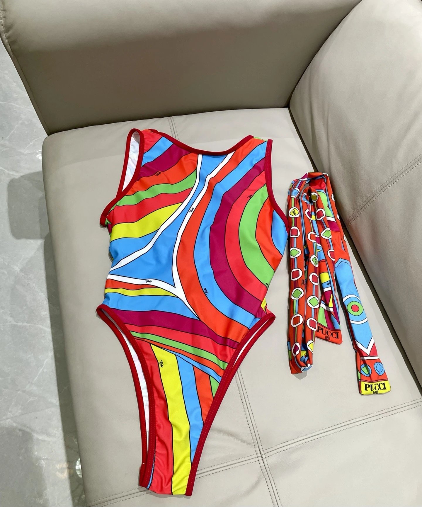 Emilio Pucci Swimwear Printed One-Piece Swimsuit image 5