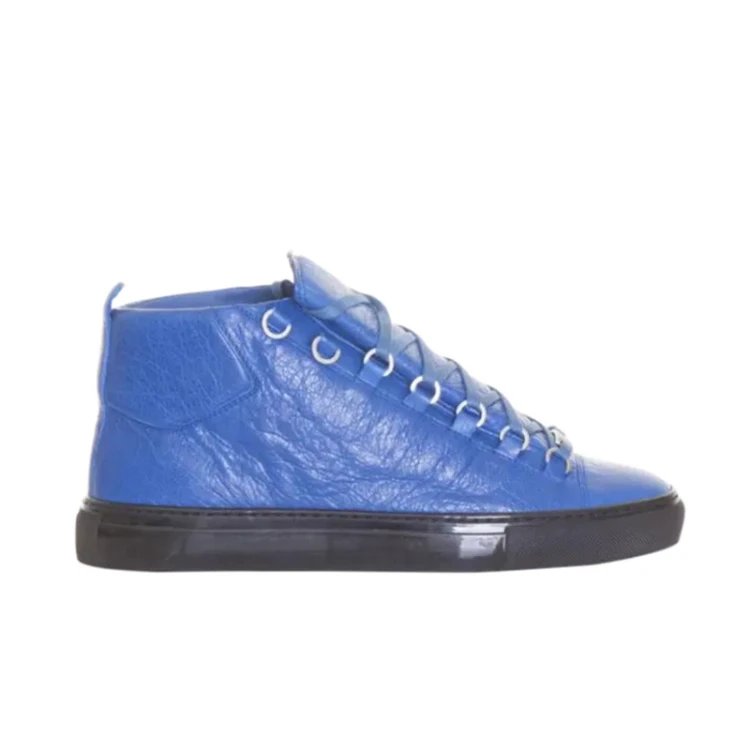 Unbranded Sneakers High-Top Lace-Up Leather — 12