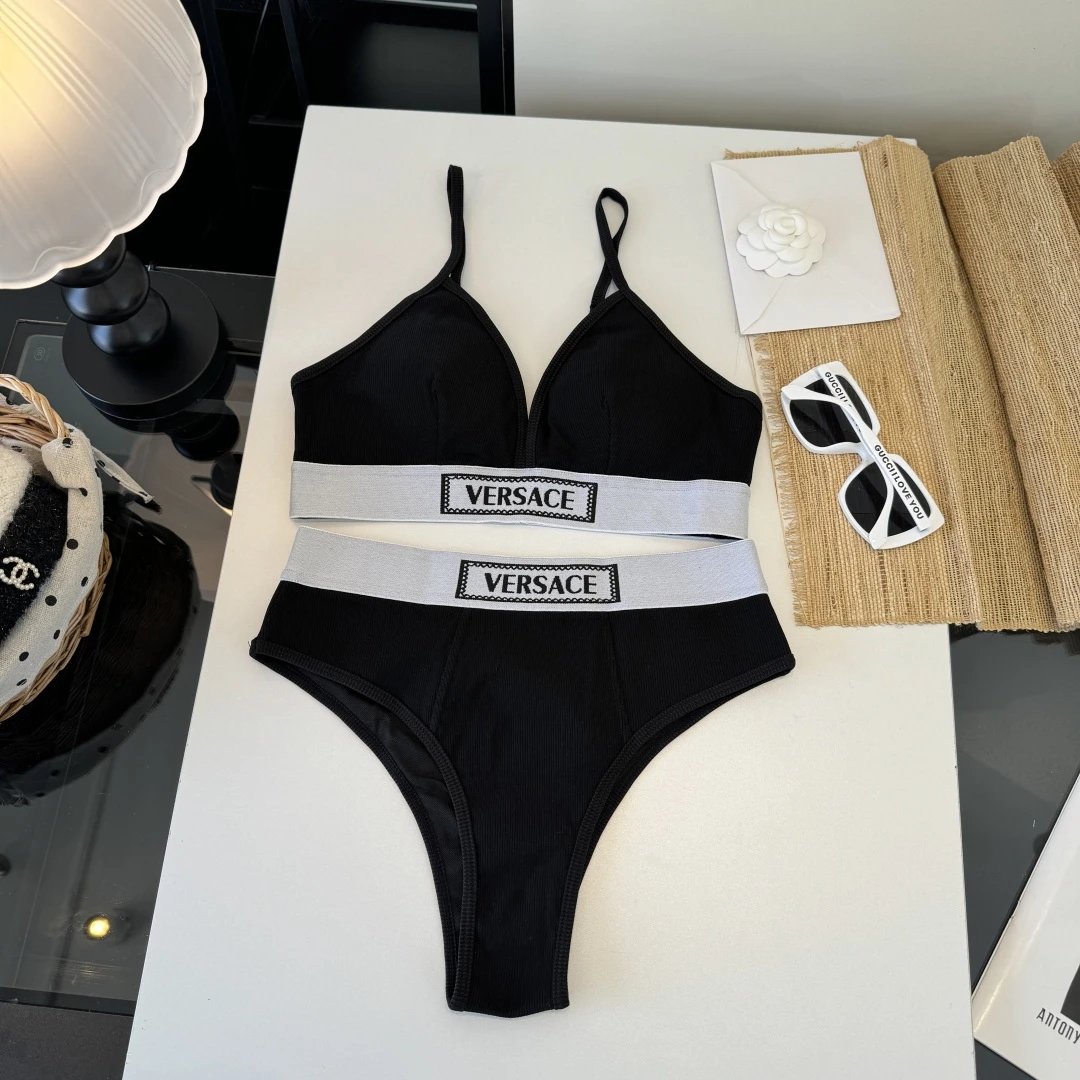 Versace Swimwear Two-Piece Triangle Bikini Set — 11