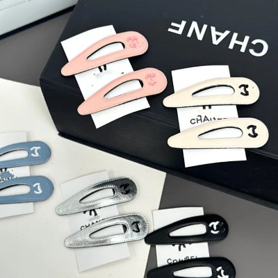 Chanel CC Logo Hair Clips