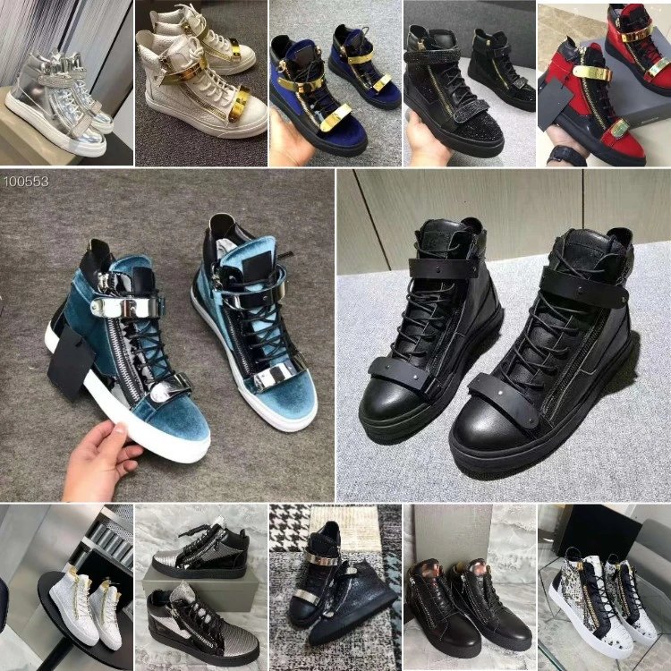 Giuseppe Zanotti Double-Zip High-Top Sneakers [16 styles]