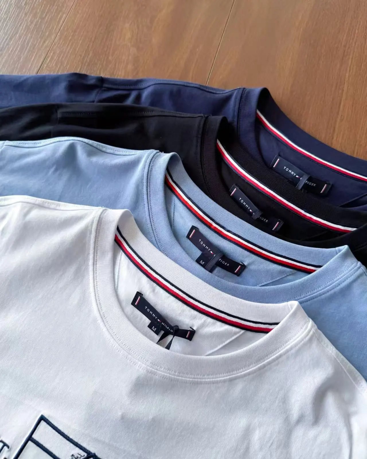 Tommy Hilfiger T-Shirts Crew-Neck Short-Sleeve T-Shirt with Embroidered Flag and Sailboat Graphic image 2