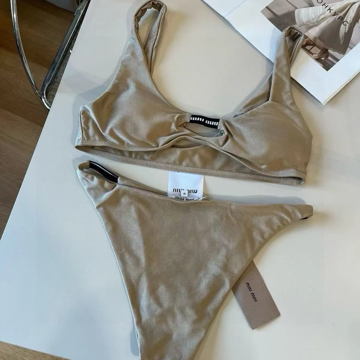 Miu Swimwear Triangle Bikini Sets — 9