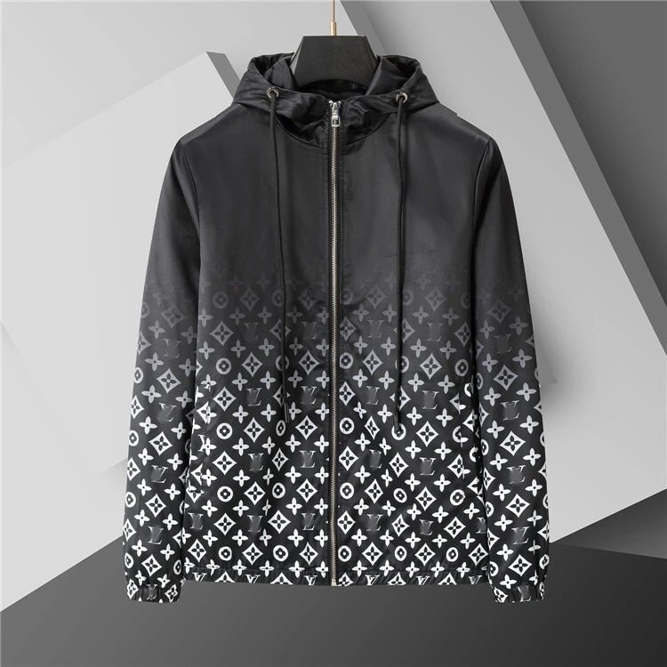 Unbranded Jackets Zip-Up Windbreaker — SKU-41-Black 66108