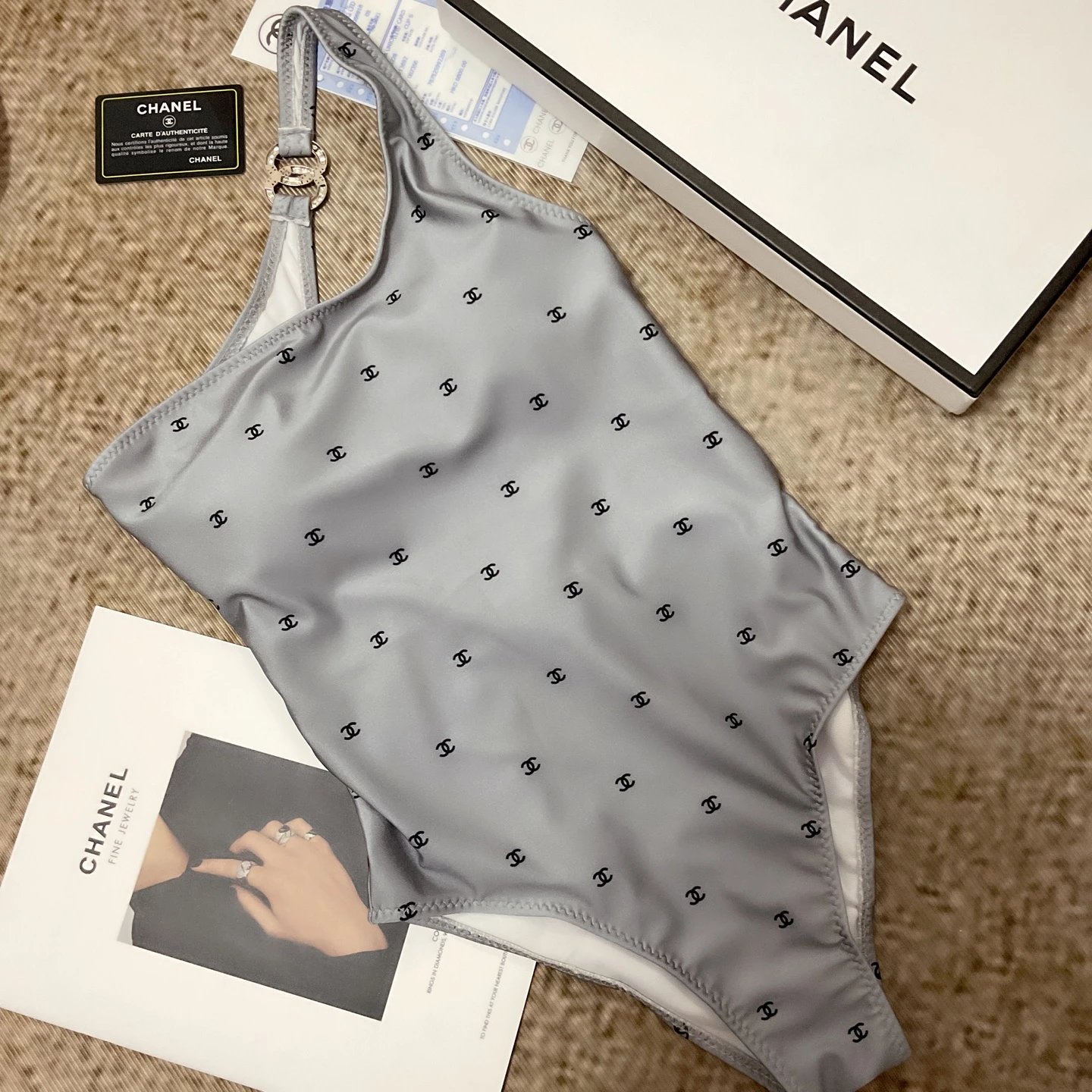 Chanel Swimwear Logo-print one-piece and bikini styles — 12
