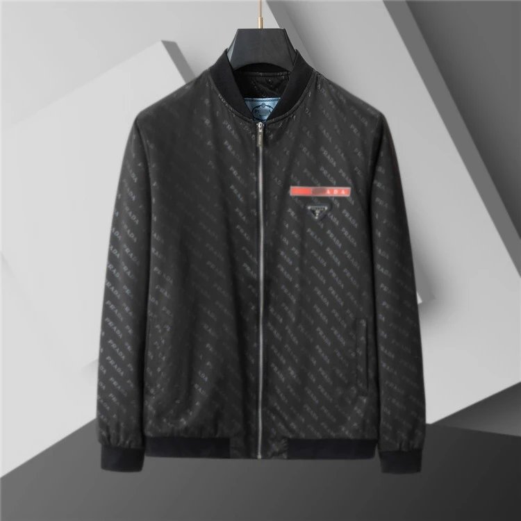 Unbranded Jackets Zip-Up Windbreaker — SKU-49-Black 66136