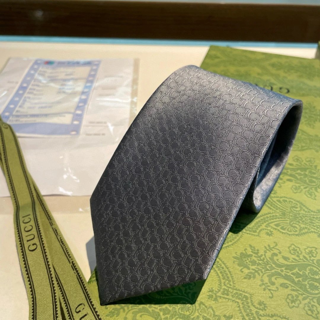 Gucci Ties Interlocking G Pattern Tie — 02