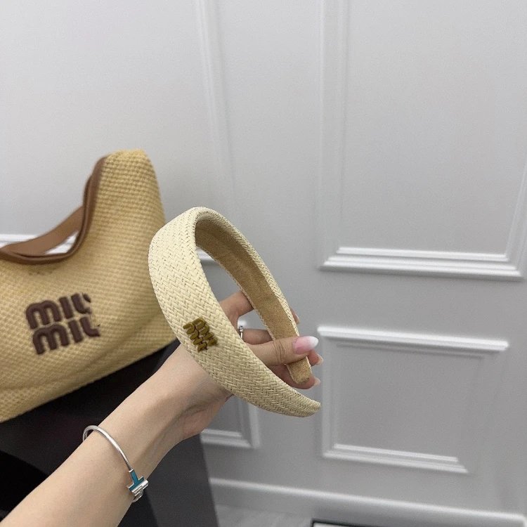 Miu Uncategorized Woven Padded Headband image 5