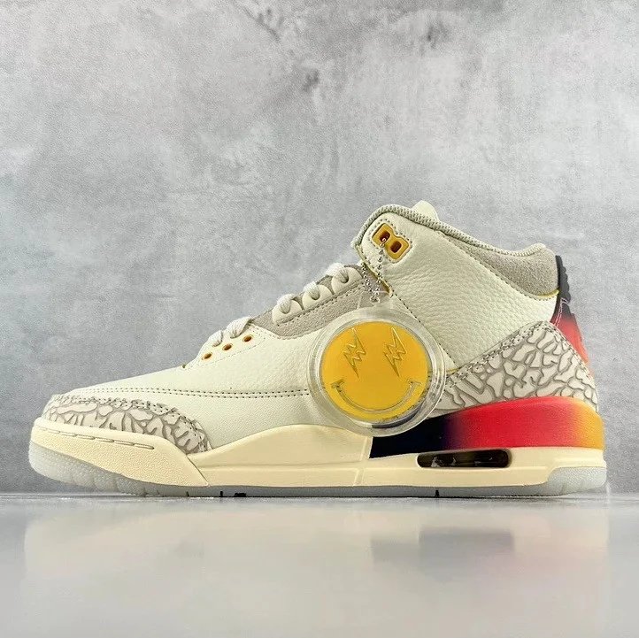 Nike Air Jordan 3 Retro 'Smiley' Sneakers