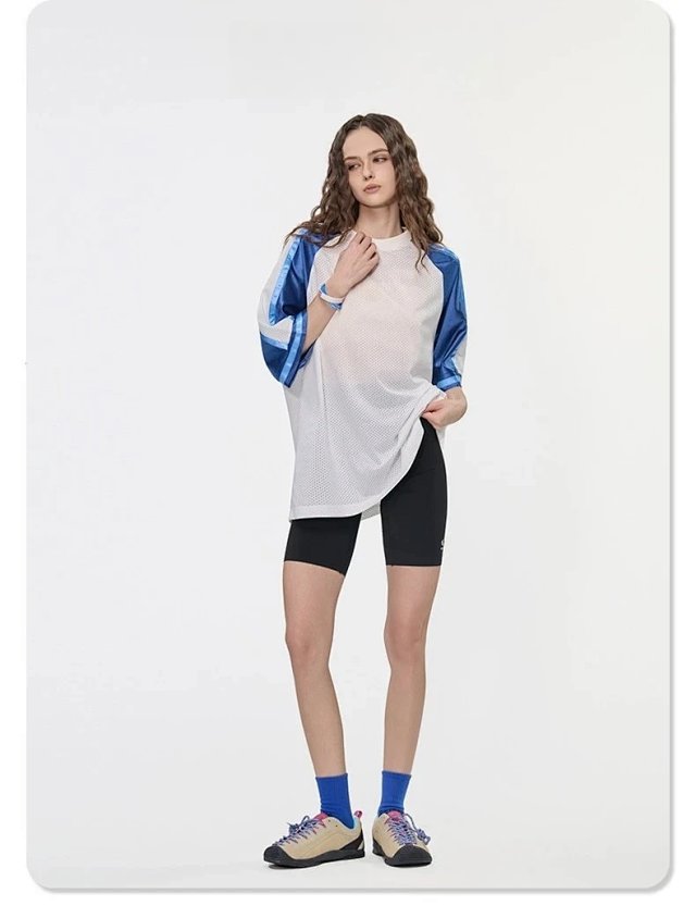 Mesh Color Block Tee: seller detail photo 2