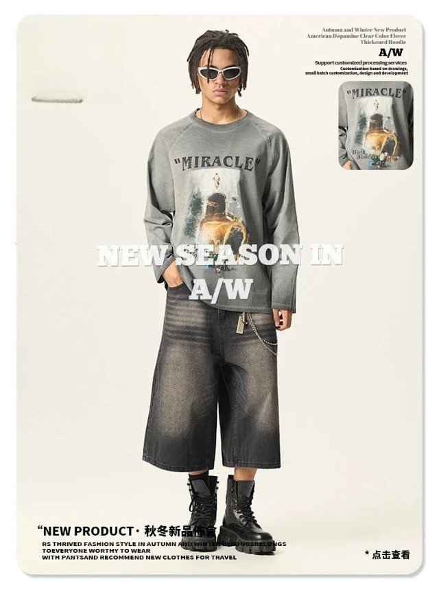 270G Washed Graphic Long Sleeve Tee: seller detail photo 3