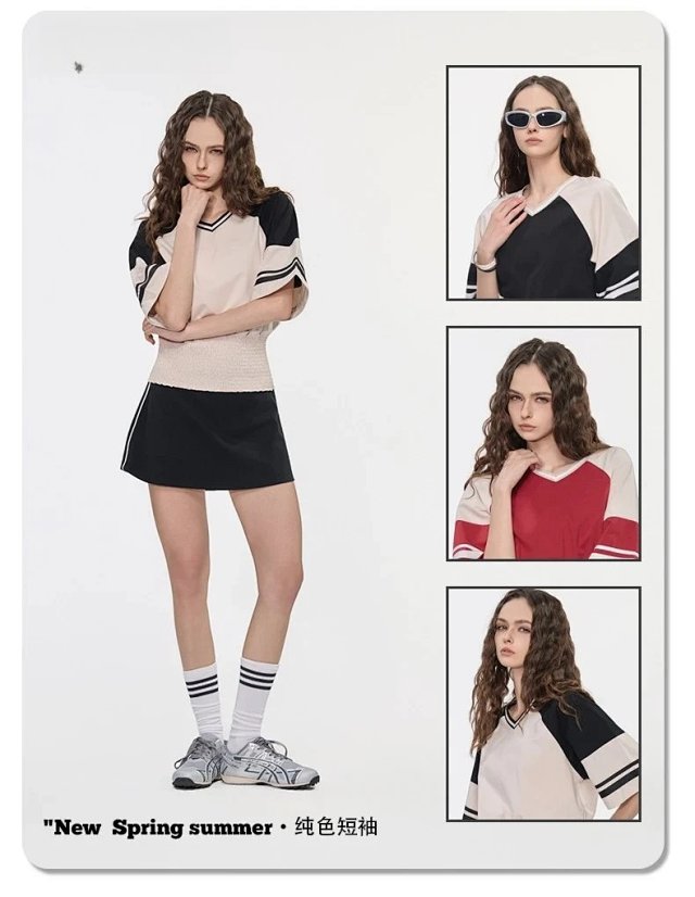 Color Block Baby Tee: seller detail photo 3